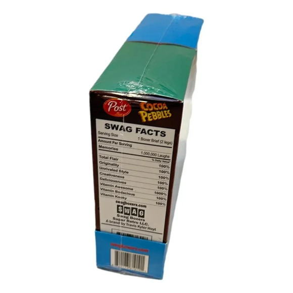 Post Cereal SWAG Mens  Boxers L Cocoa Pebbles Fruity Pebbles 2 Pairs New in Box - Picture 8 of 8